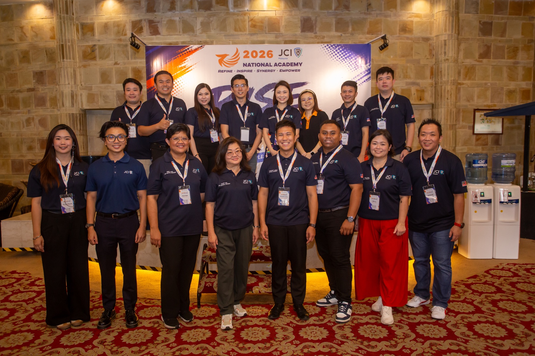 The National Academy organising and training team