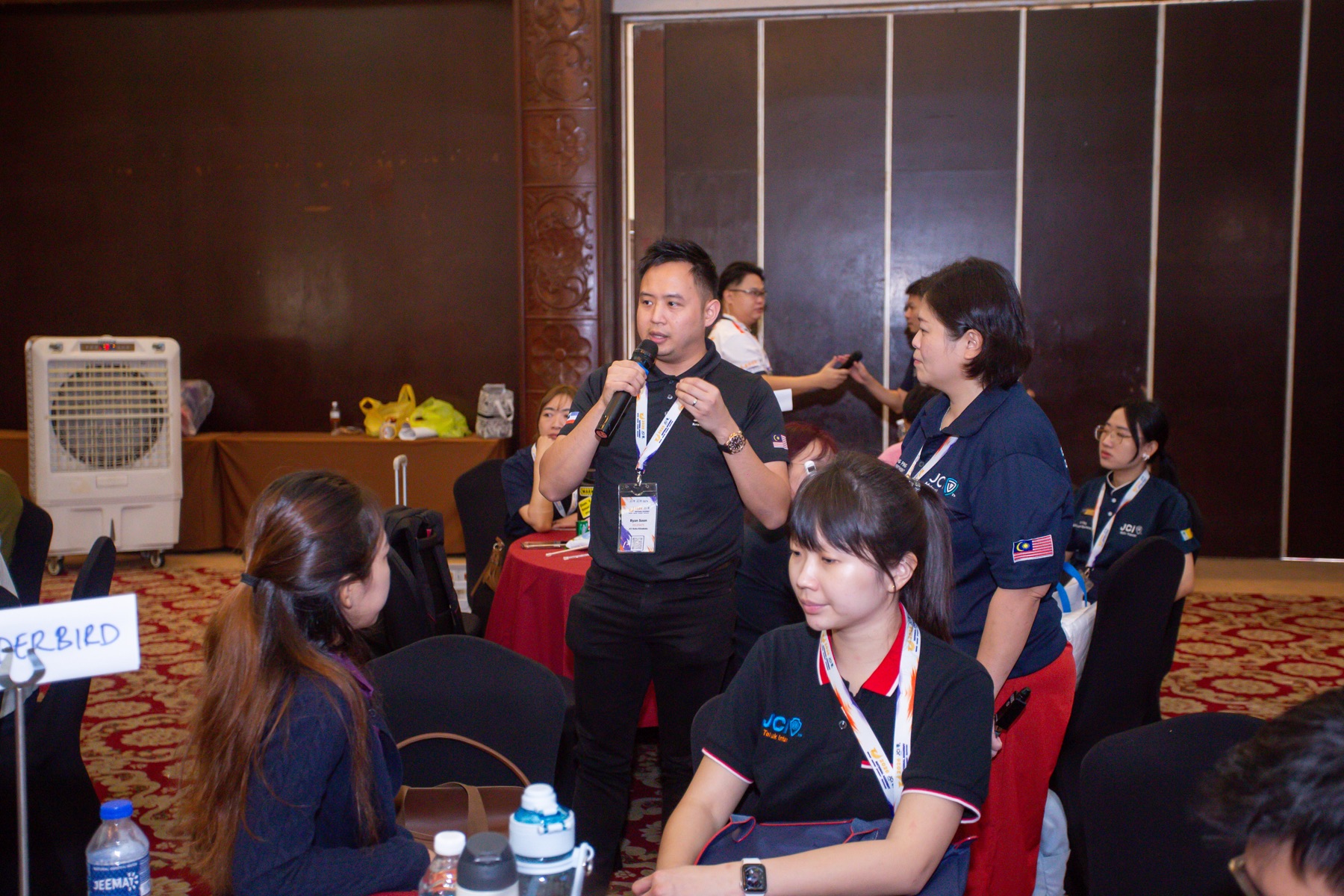 An Academian sharing during a facilitated discussion