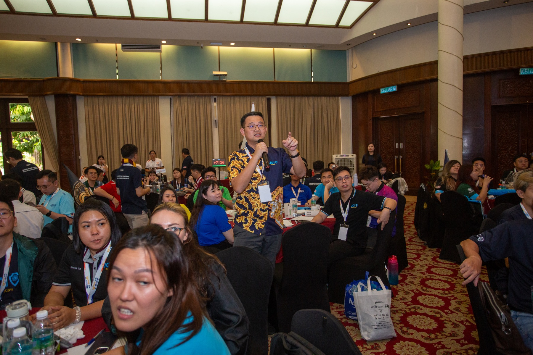 An Academian sharing an answer with the room