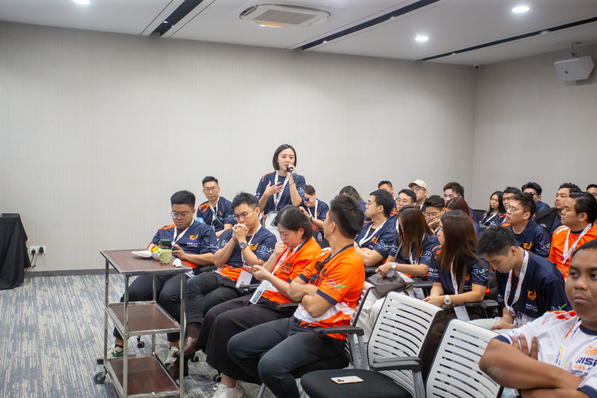 Participant asking a question