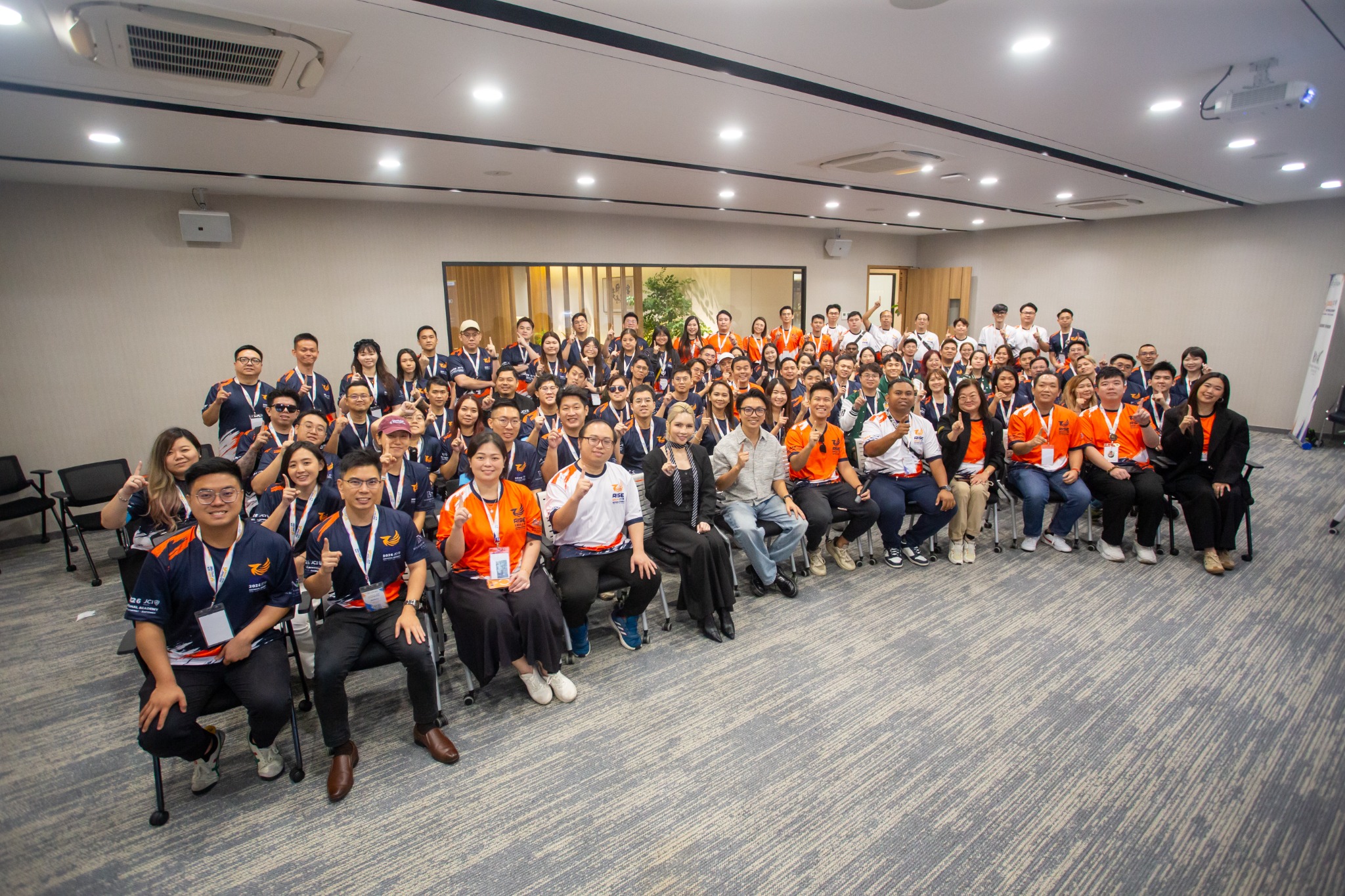 Group photo inside BNX