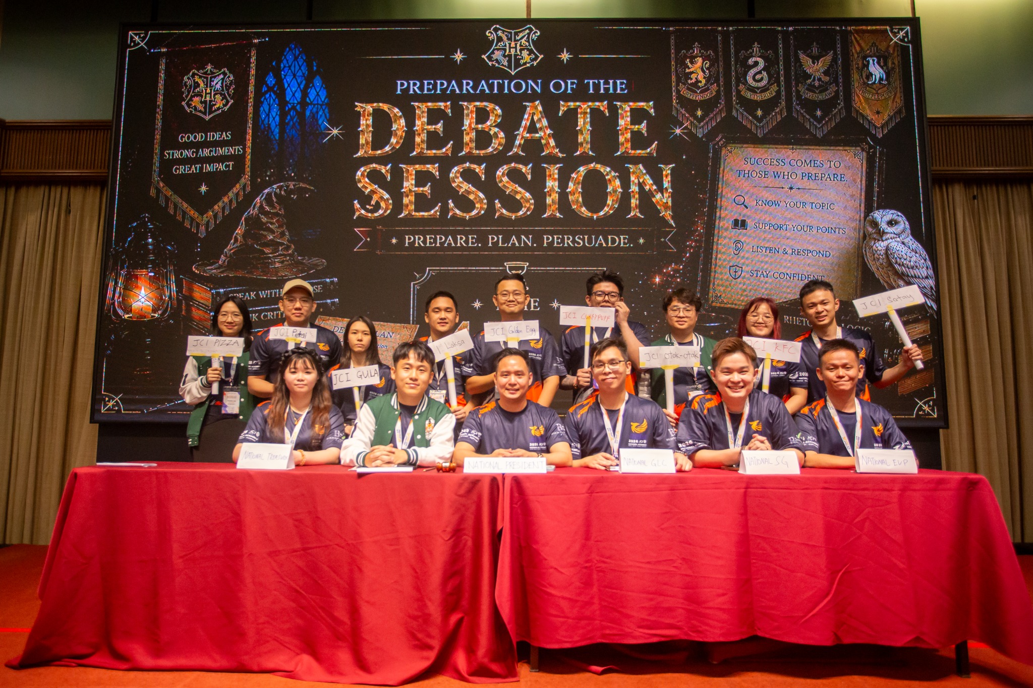 Debate session group photo