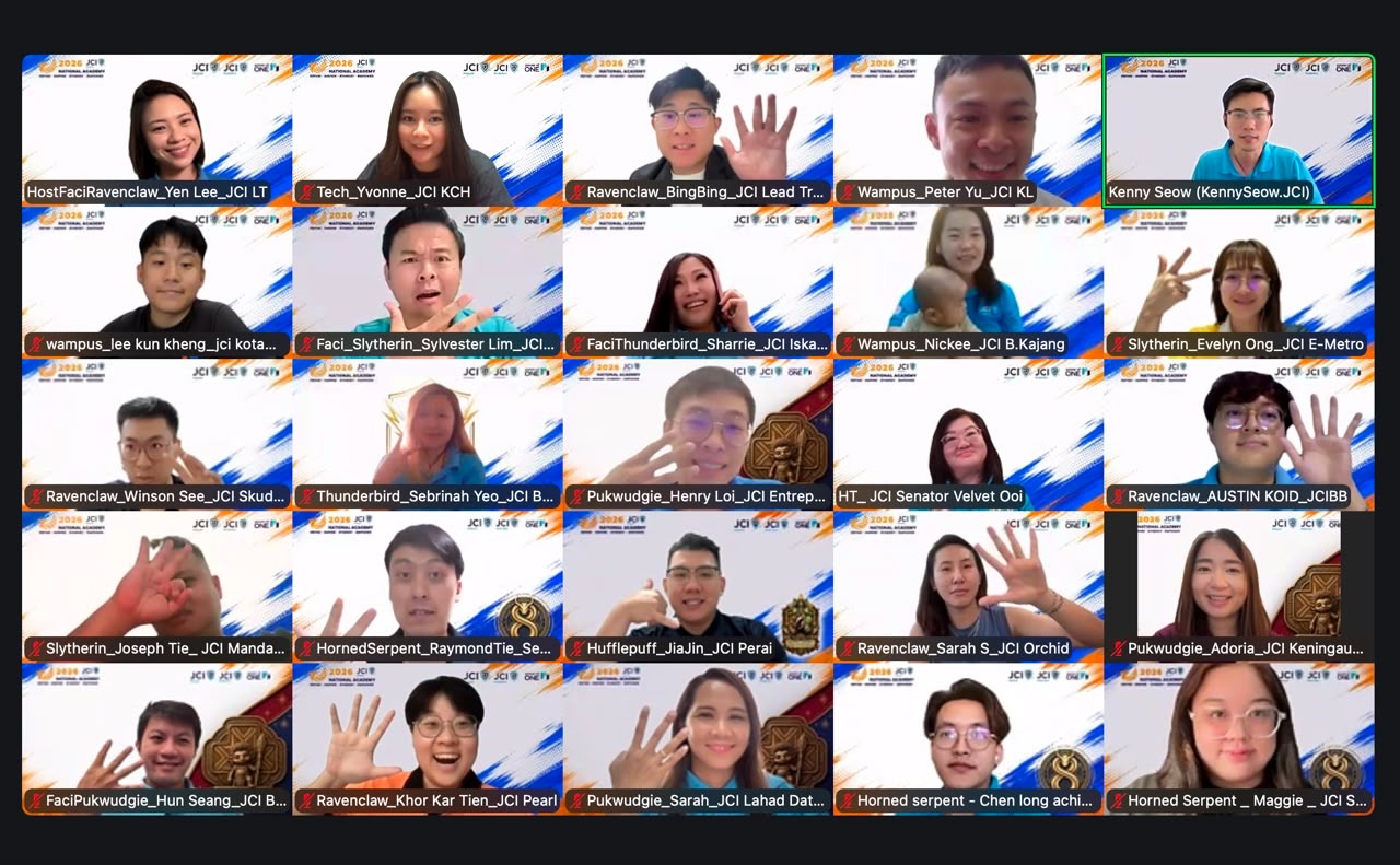National Academy team meeting online during Pre-Academy